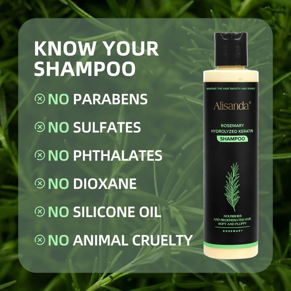 🔥LAST DAY 70% OFF - 🎅Alisanda® Organic Rosemary Hair Growth Shampoo